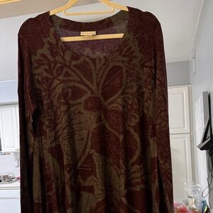 Soft Surroundings Floral Long Sleeve shirt